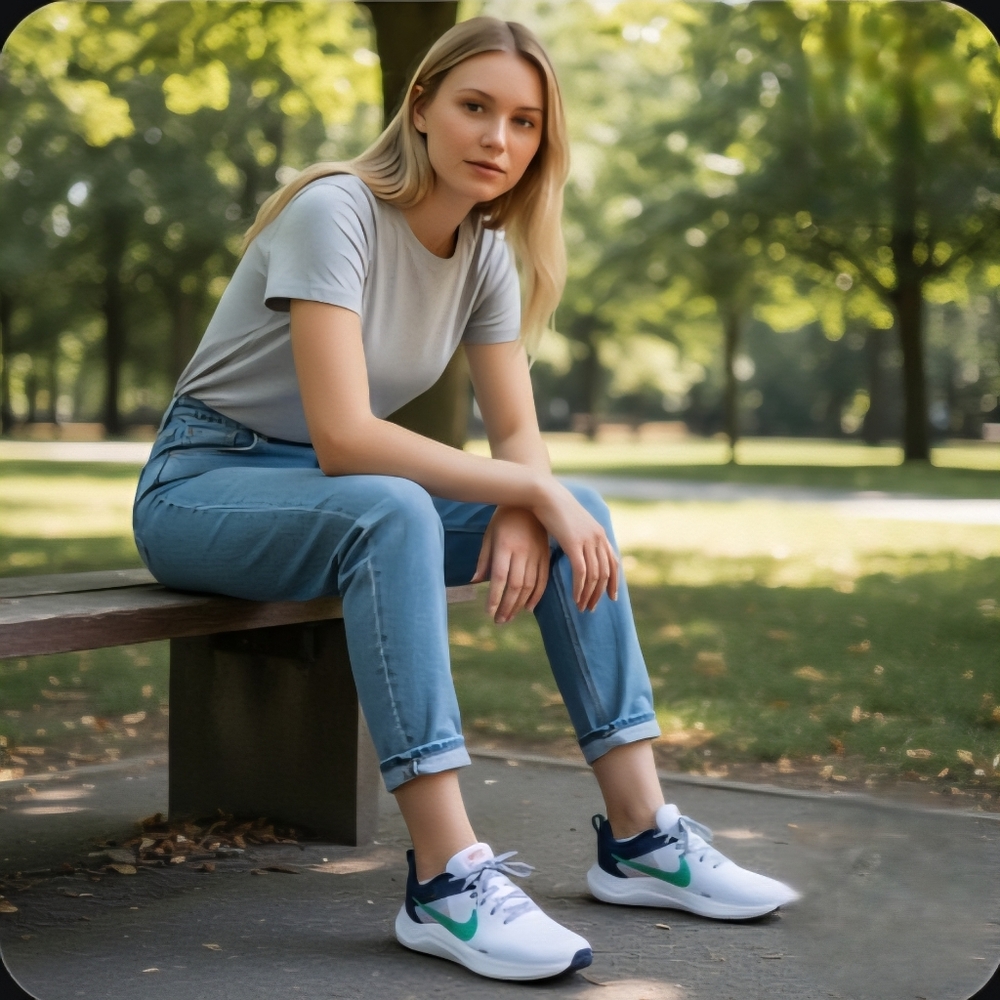 NIB Nike Downshifter 12 Women's 11 White Clear Jade Running Shoes Lightweight - Picture 11 of 11